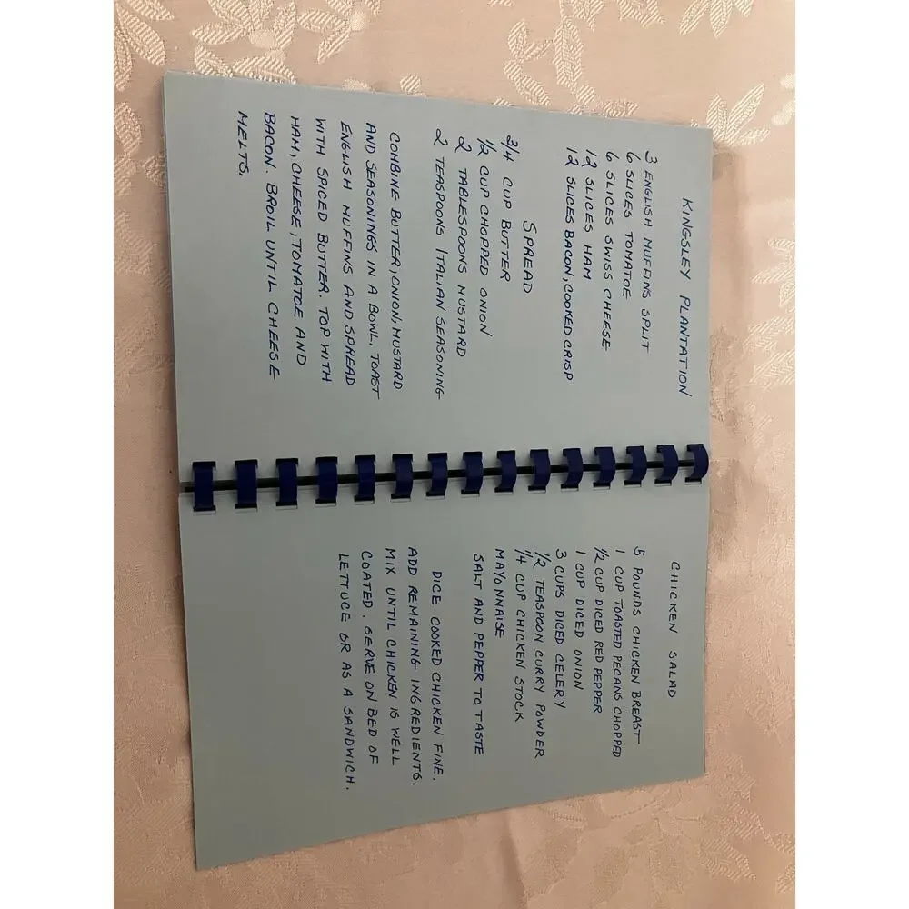 The Sisters Favorite Recipes Tea Room Cookbook Orange Park FL Spiral Vintage